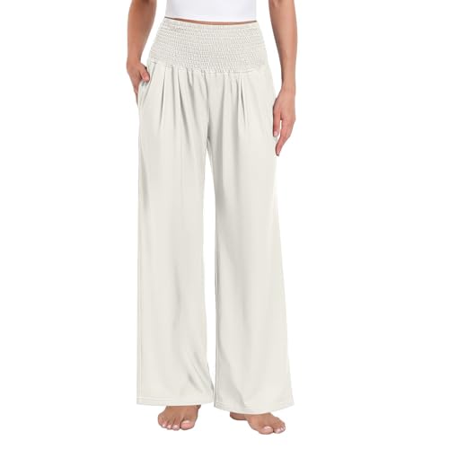 Pantalon décontracté à jambes larges pour vos journées printanières et balades