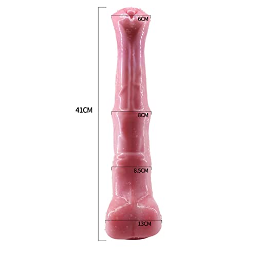 ZJZFL Cavallo Lungo Rosa in Silicone Facile da