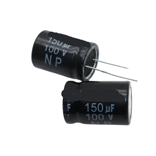 Condensadores no polares 100V 150uf bipolares verticales para audio de 18x25mm