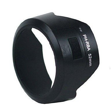 Ph-Rba 52 MM Pare-Soleil d'objectif pour Pentax K10D K100D K20D/K200D/K-m/KR k5ii K30 KX K7 da 18–55 mm f/3.5–5.6 AL II