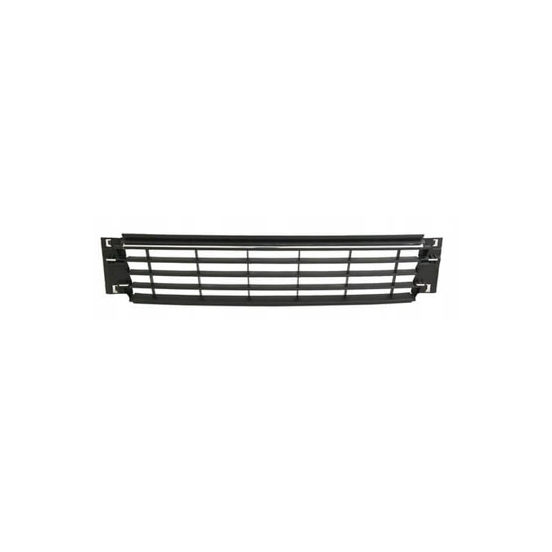 Grille de pare-choc avant centrale noire et chromée compatible avec Volkswagen Polo 5 2014-2017