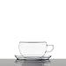 Produktbild Trendglas Jena Jumbo Teetasse aus Borosilikatglas mit Glasunterteller (0,4 Liter), 1 Stück (1er Pack)