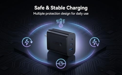 Image of Original CMF 65W Type C to USB A PPS Charging Adapter Compatible with Nothing Phone 4a|4a Pro|3|3a Lite|3a|2a| Plus|2|CMF Phone 2a Pro|S26|10a|Tab S11|Z Fold 7 /6| Quick Charger 65W, 45W, 18W, Black