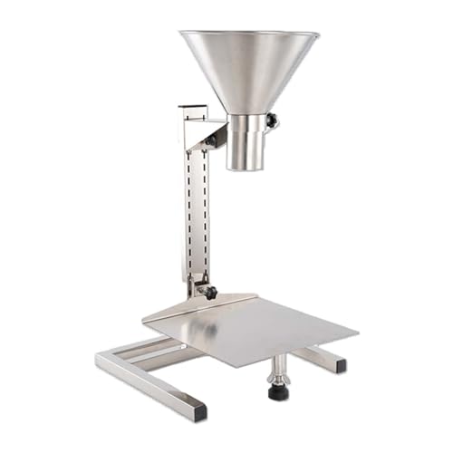 Adjustable Stainless Steel Feeding Hopper with Heavy Duty Bracket - Perfect Funnel for Powder & Liquid Dispensing, Ideal for Kitchen & Industrial Use