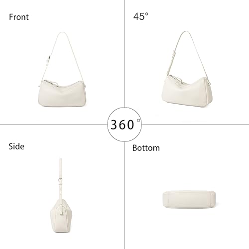 Bolso hobo de cuero pequeño para mujer DAILANDO, bolso bandolera mini para el brazo y cruzado, bolso tipo tote miniatura 5