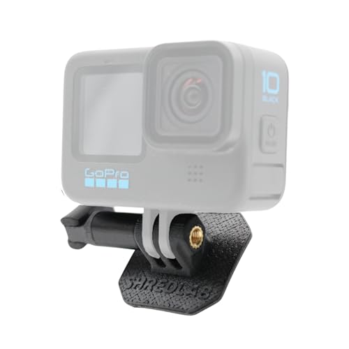 SHREDLAB - ShredMount Support GoPro Flexible Ultra-Fin & Léger – Fixation 3M Extrême – Support Universel Caméra Action pour Casque Moto, Motocross, Vélo, Ski, VTT, Sports Extrêmes