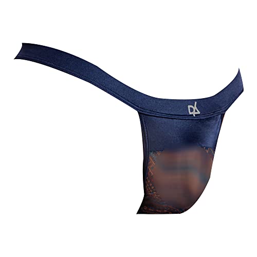 Daniel Alexander Mens Sexy Stylish G-String Printed Bulge Micro Pouch Jockstrap Sheer Thong Bikini Underwear