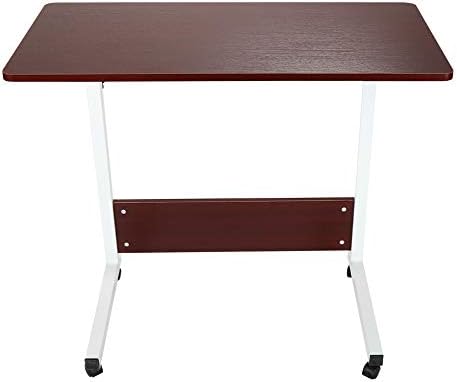 Laptop Desk,Vanvler Home Can Be Raised and Lowered Mobile Computer Table 80cm / 50cm Red (Red)