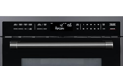 Image of KoolMore Reserve 24 in. 1.6 cu. ft. Built-in Convection Microwave Oven with 10 Power Levels, Sensor Cooking, Bake, Roast, Broil, 1750 Watts with NEMA 5-20P Plug, UL Certified in Black Stainless-Steel