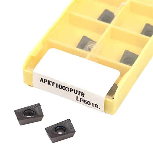 Outil de tour en carbure APKT1003PDTR LF6018 pour usiner l'acier inoxydable sans bavure