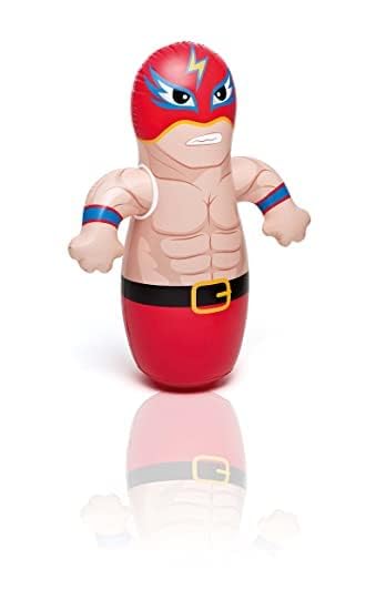Image of Boxer Hit Me Inflatable Toy for Water Filled Base BOP for Toddlers PVC Boxer Punching Bag for Kids(Multi Color)(1 PIS)