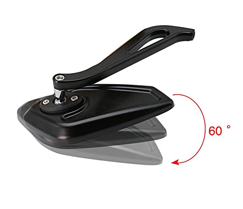Rétroviseur moto éliminateur angle mort, fixation stable M8 M10 vélo