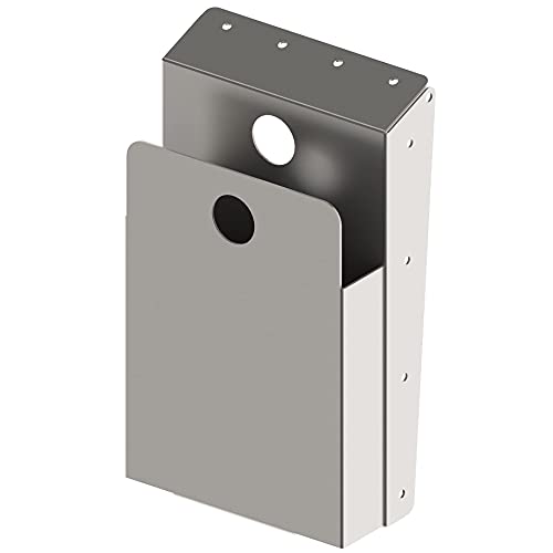 Image of Stainless Steel Printer Tray (for POS and KDS Printer, Point of Sale and Kitchen Display, Mounts to Wall or Shelf Edge) (Storage Compartment)