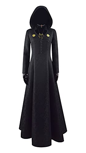 Very Last Shop Game Resident Evil Village Biohazard Village Vampire Daughters Bela Daniela Cassandra Cosplay Costume (Small, Black-Full Set)