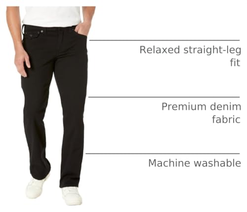 Image of True Religion Men's Ricky Straight Leg Jeans with Back Flap Pockets - Mens Jeans