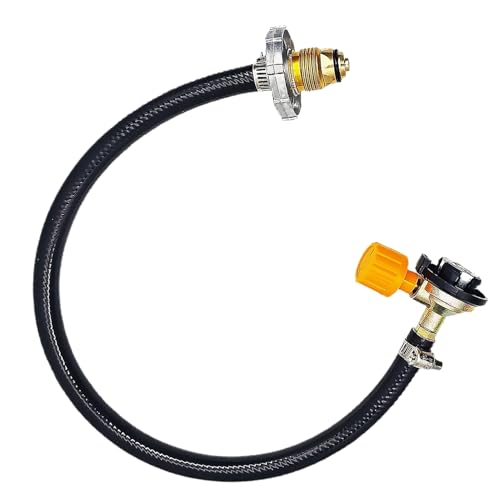 Conector propano – Manguera Adaptador De Carga, Válvula Segura, Metal Robusto | Extensión De Alta Presión Para Parrilla Camping Barbacoa Al Aire Libre Botella De Gas Portátil Seguridad De Cocina