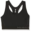 Under-Armour-Womens-Armour-Mid-Keyhole-Sports-Bra Under Armour Women's Armour Mid Keyhole Sports Bra , Black (001)/Metallic Silver , Large