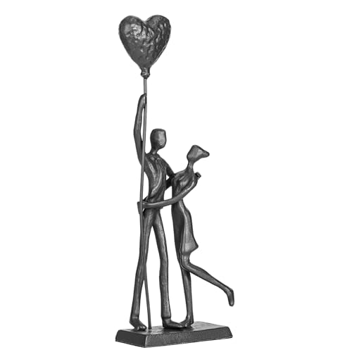 Handcrafted Iron Couple Sculpture - Metal Sculpture Art Modern Home