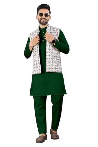 Image of Trustous Traditional Men's Kurta Koti Set (3 PCS SET)