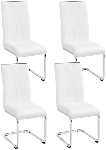 Amazon.com - Yaheetech Dining Chairs Set of 4 Modern Kitchen Chairs ...
