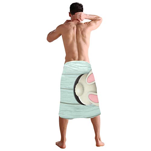 Easter Eggs Bunny Tail Bath Towels 64X32 In Cute Rabbit Flowers Spring Bath Sheets Soft Absorbent Egg Hunt Guest Bathroom Towel For Gym Sports Spa Beach Home Decor #TOP4