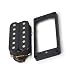 6-String Electric Guitar Humbucker Pickup Double Coil Electric Guitar Pickup With Installing Frame Guitar Accessories guitar pickup set (Color : Black Bridge)