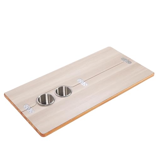 Mesa para RV de Madera Maciza con Dos Portavasos para Embarcaciones 6