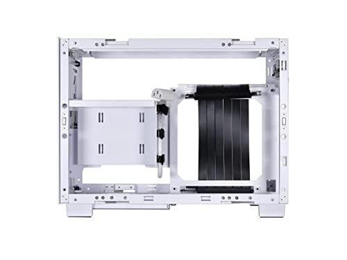 Image of Lian Li Aluminium Q58W4 Mini Computer Casei Gaming Cabineti Pc Cabinet I Chassis with Pcie 4.0 Riser Cable I Supports Mini-Itx - White (G99.Q58W4.in)