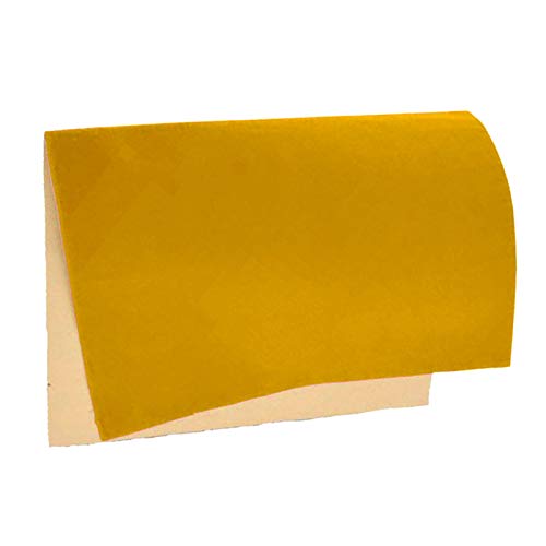 joyMerit Self Adhesive Velvet Fabric Flocking Adhesive Liner Jewelry Drawer Materials - Yellow