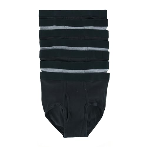 Hanes Ultimate Men's TAGLESS® No Ride Up Briefs with Comfort Flex® Waistband Black/Grey 7-Pack