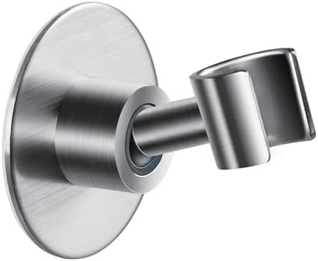simpletome Shower Head Holder Adhesive Handheld Shower Wand Holder Adjustable Shower Head Bracket Shower Wall Mount Holder Full SUS304 Stainless Steel