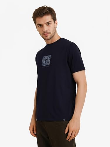 Image of Rare Rabbit Regular fit Logo Print t-Shirt
