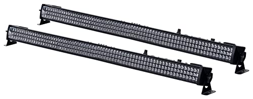 Showlite SB-216 LED Stage Bar 2x Set - 216 Stück RGB LEDs à 10 mm - Lichteffekt - Bühnenlicht - Discolicht - 6 DMX-Modi - Stroboskop Effekt - Schwarz