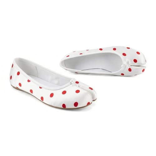 Image of Tabi Shoes Women Split Toe Shoes Wide Width Ballet Flats Comfort Casual Work Shoes for Women Office