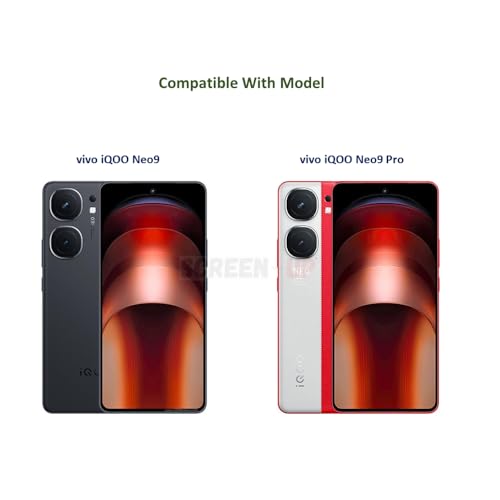 Image of ScreenUp Tempered Glass For vivo iQOO Neo9 / vivo iQOO Neo9 Pro - Ultra Clear, 9H Scratch Resistant, Full Coverage, Easy Install Screen Protector