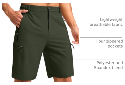 Image of G Gradual Men's Hiking Cargo Shorts 9 inch Quick Dry Lightweight with 4 Pockets