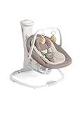 Joie whimsy™ Babywippe – Mit Aufziehmechanismus & abnehmbarer Wippe, Multi-Motion-Schaukelfunktion, Spielbügel & Tragegriff, ab Geburt bis 6 Monate (0–9 kg), Ash