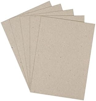 Priory Direct Grey Board Stiffeners - A4 Size - 100 Sheets