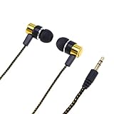 Angoily Comfortable in-Ear Headphones Subwoofer Jack Noise Reduction for Earphones