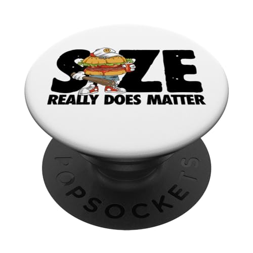 Size Really Does Matter PopSockets Swappable PopGrip, Black