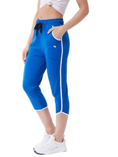 Image of Modeve Women Striped Cotton Blend Capri