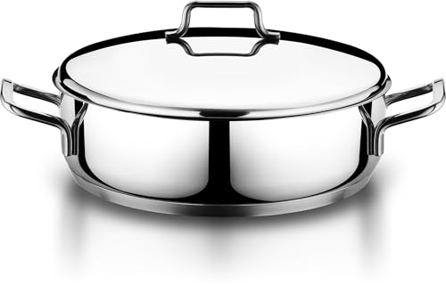 YBM Home Classic 18/10 Stainless Steel Dutch Oven Covered Stockpot Cookware Induction Compatible Oven Safe 8.5 Quart HD8