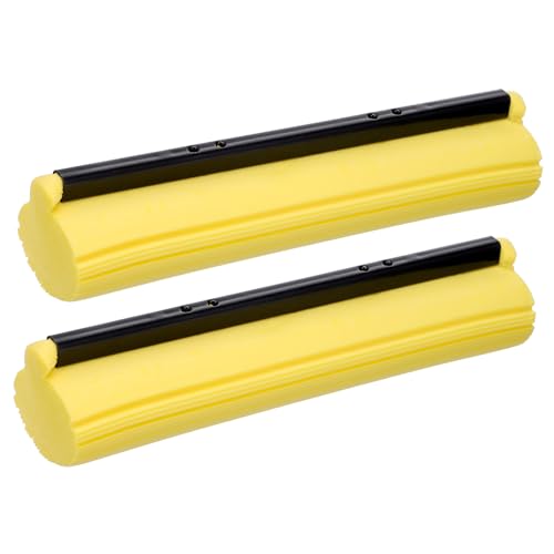 LIFKOME Microfiber Mop Clothing Clothes 2Pcs Roller Mop Head Refills Absorbent Mop Head PVA Sponge Mop Head Replacement Mop Pads Cleaning Mop Parts 27cm Microfiber Mop Floor Mops