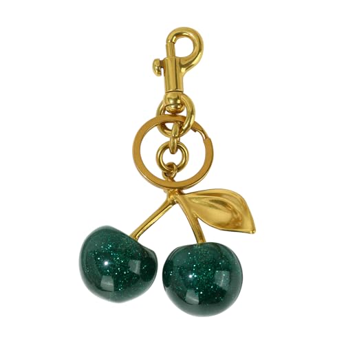 hxusin Cherry Keychain for Women - Cute Cherry Bag Charm, Purse Charms for Handbag, Durable Fruit Keychain Accessories (with)