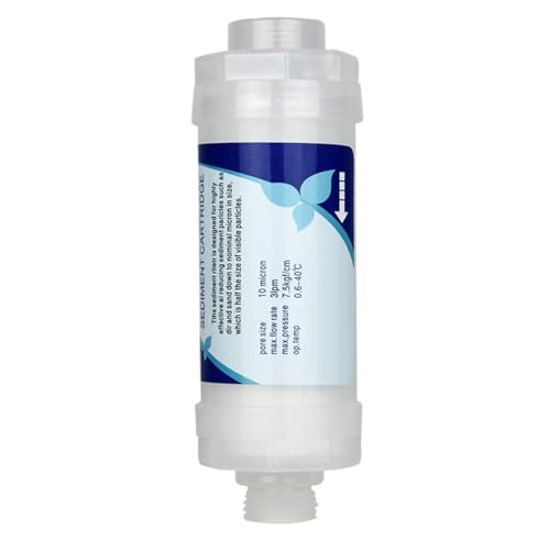 Shower Filter for Hard Water Shower Filter, ZCXSHKA High Precision Universal Shower Water Filter, 5 Micron PP Cotton Cartridge Reusable Bathroom Bathtub Shower Head Filter