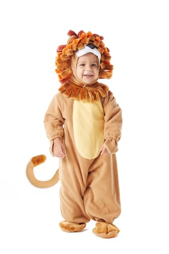 Spooktacular Creations Halloween Lion Costume Toddler with Toy Zebra, Kids Lion Costume for Baby Halloween Dress Up Party