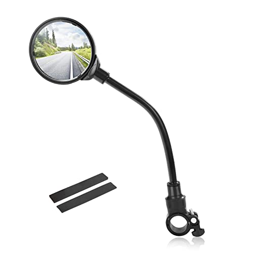 Johotone Bike Mirror Universal Bicycle Wide Angle Rear View Mirrors 360° Rotatable Bike Handlebar Mirrors for MTB Bike Mountain Road Bike E-Bike 1 PCS