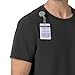 Carhartt Force Cross-Flex Scrubs for Men, Crew Neck Scrub Top - Black, L