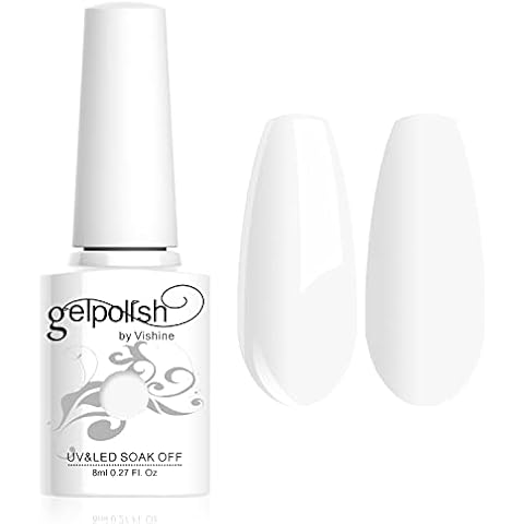 Vishine 8ml Gel Nail Polish French White Cover