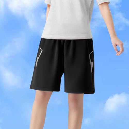 Girls Summer Quick Dry Ice Silk Sports Shorts Casual Kids Comfy Elastic Waist Athletic Running Shorts for 6-16 Years2